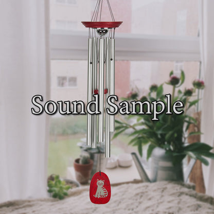 Pet Memorial Wind Chime, Cat, 24in